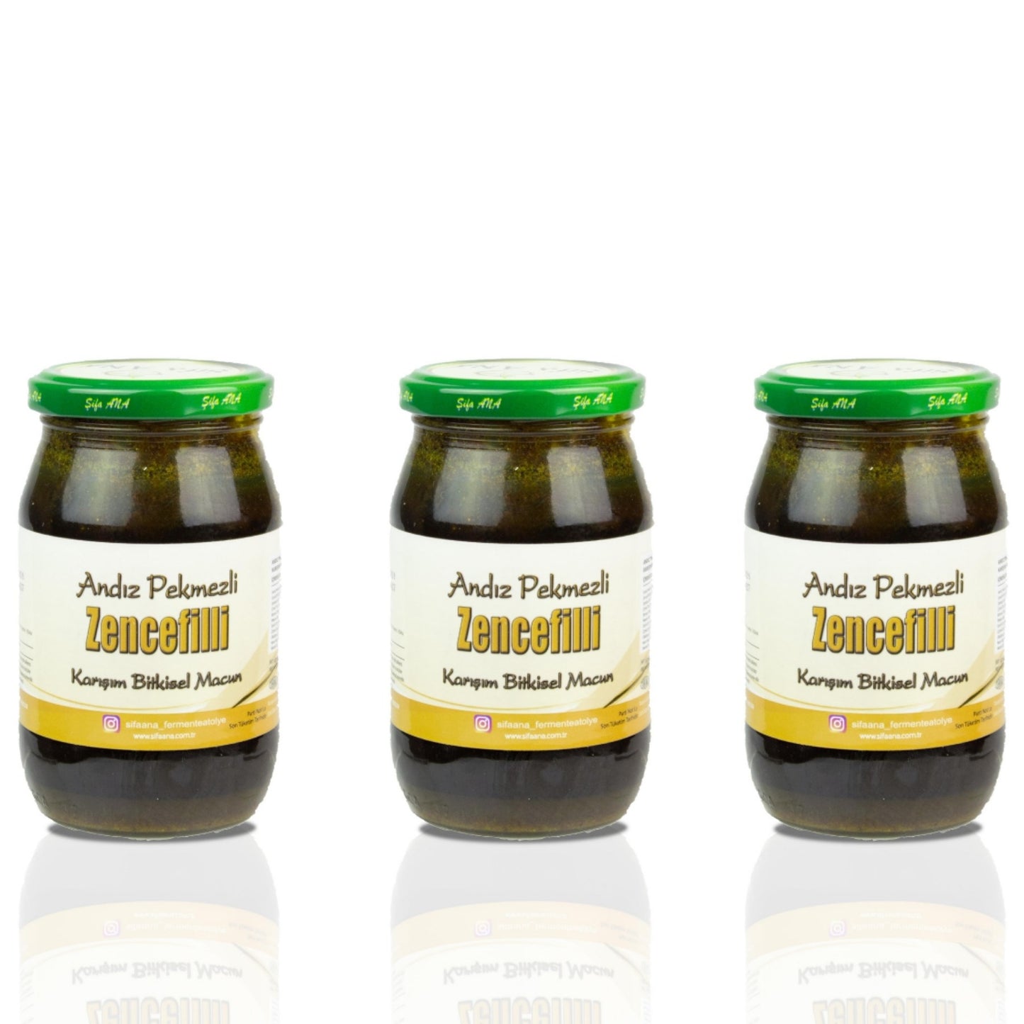 3 Adet Zencefilli Andız Pekmezli Macun (3x430 gr.)