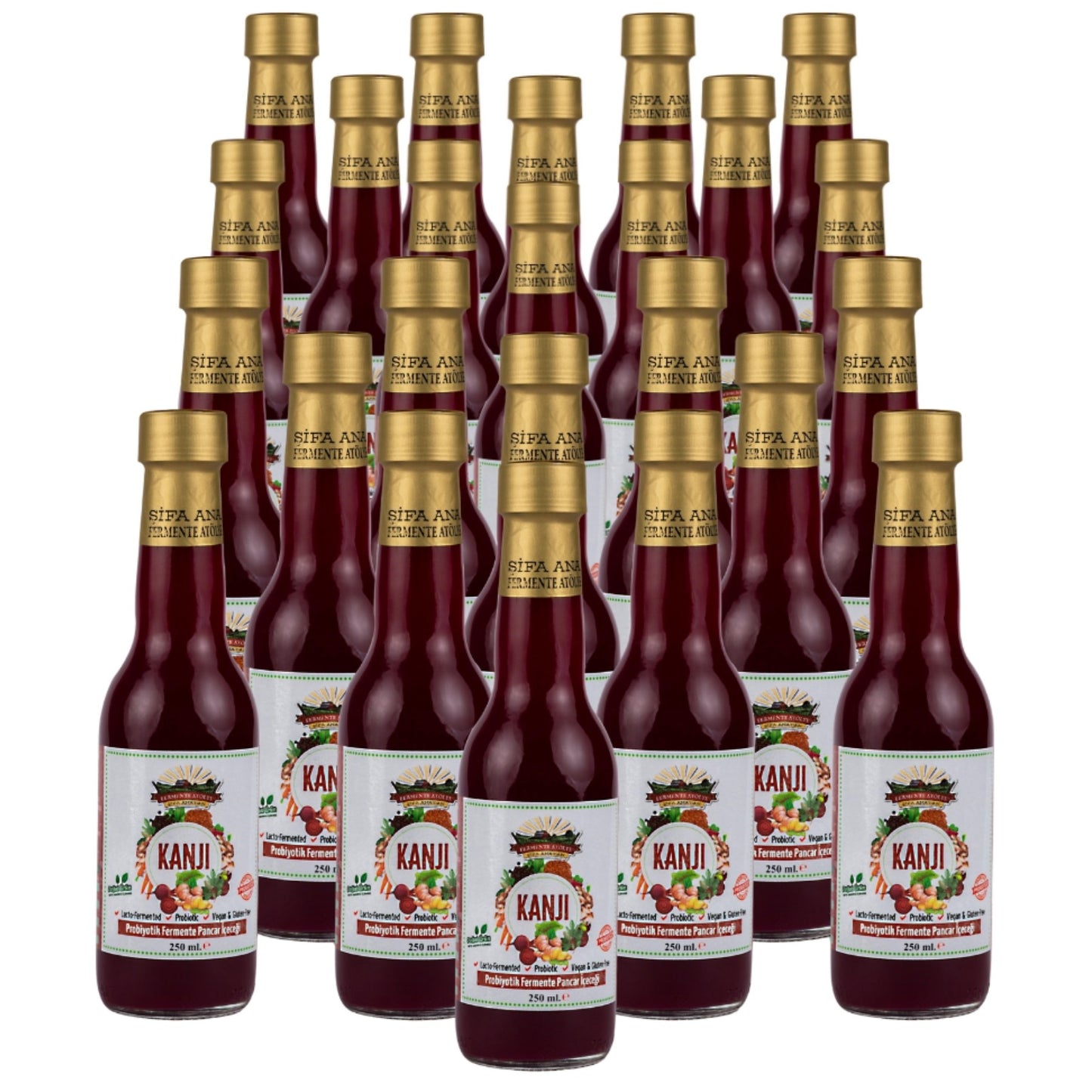 Pancar Kanji (250 ml.Cam şişe ) 24'lü Fırsat Paketi