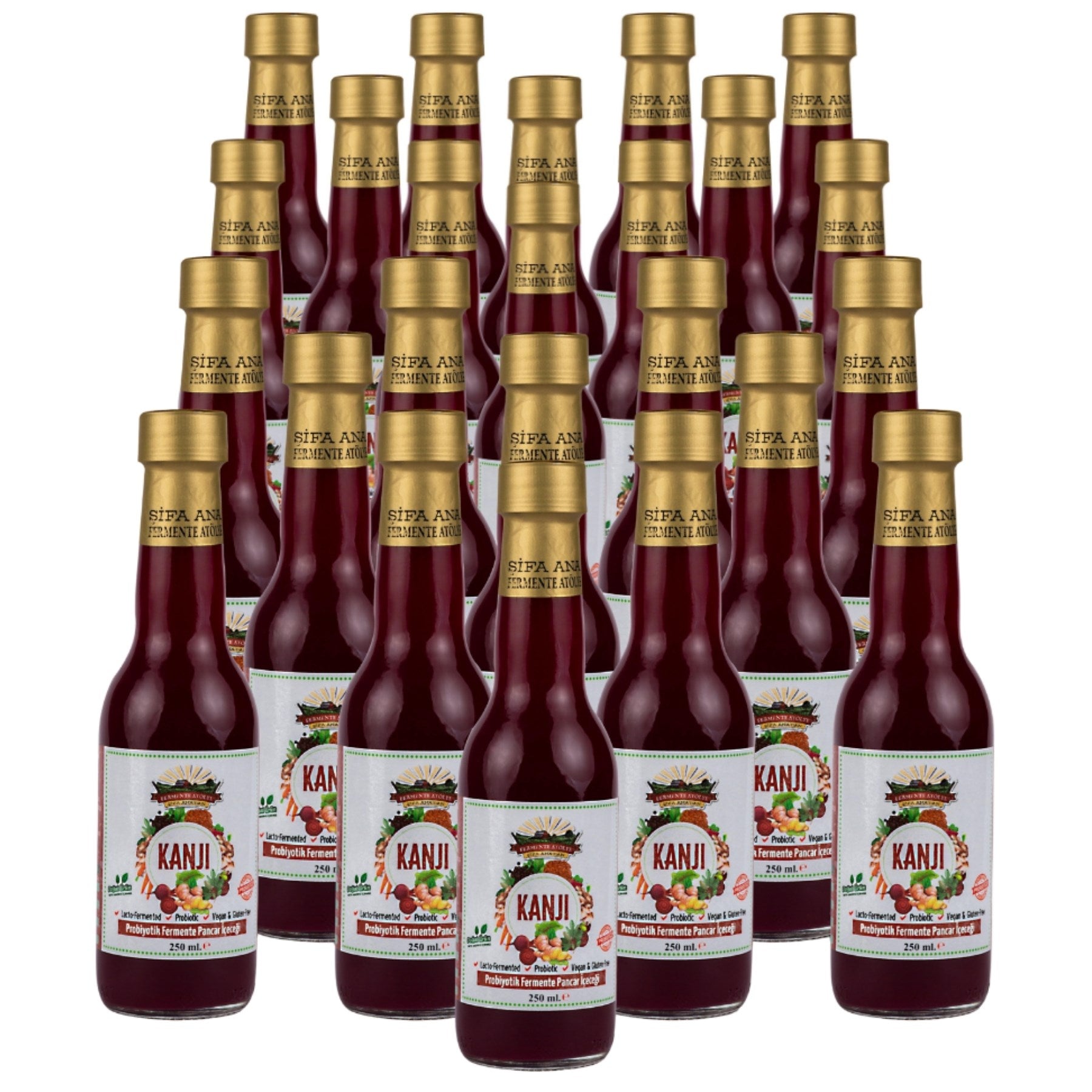 Pancar Kanji (250 ml.Cam şişe ) 24'lü Fırsat Paketi