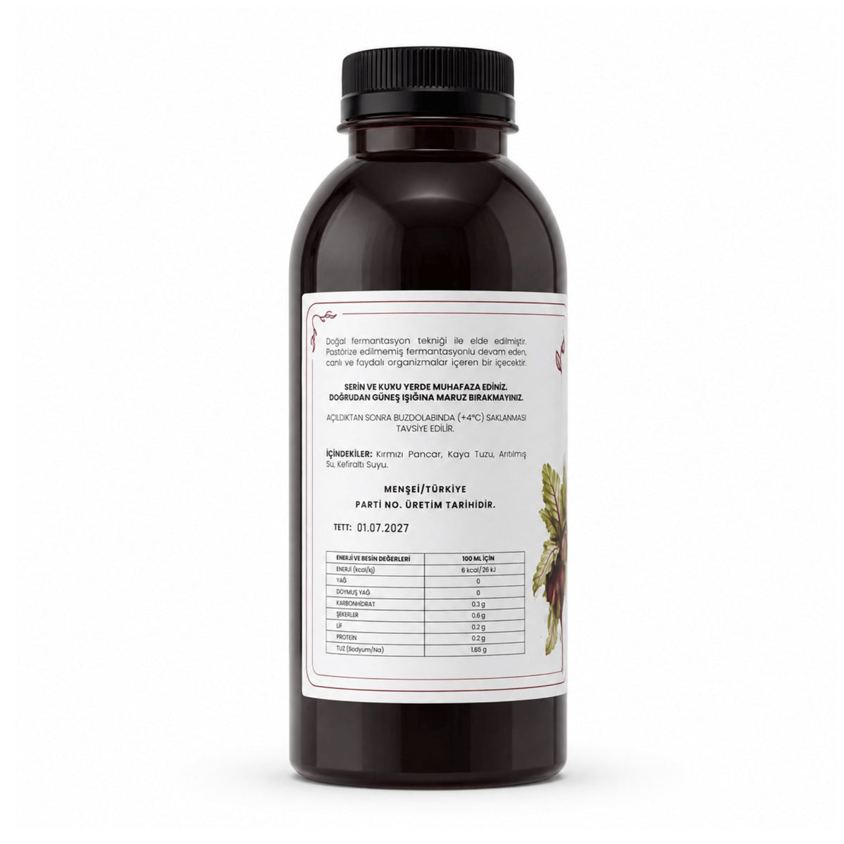6 Adet Pancar Kvass (500 ml.) (Pet Şişede)