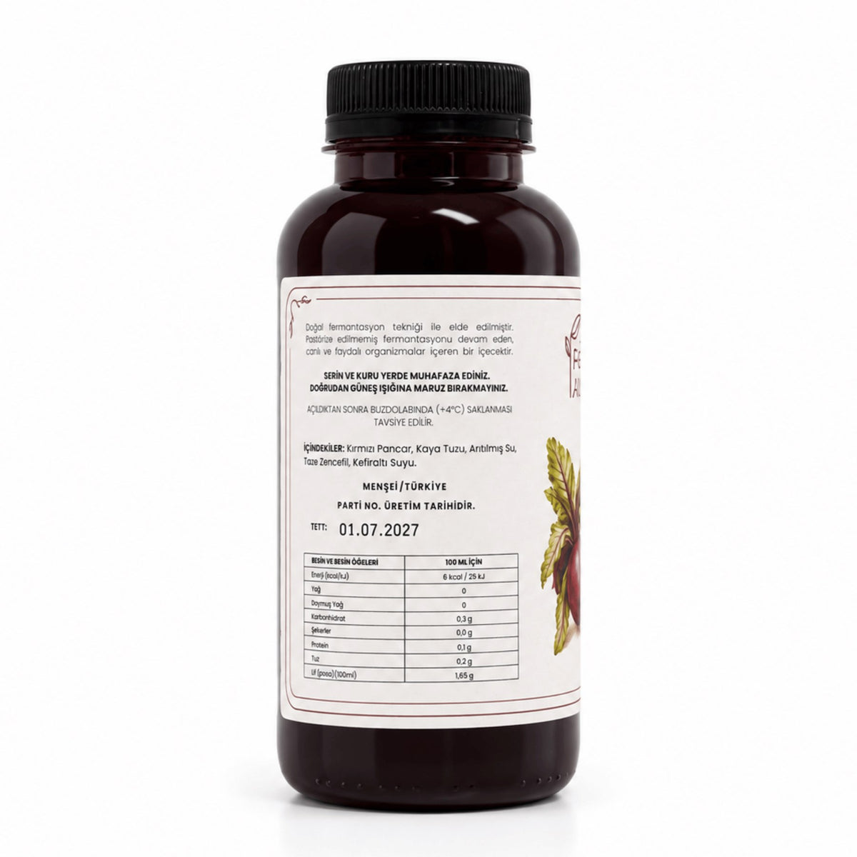 24 Adet Pancar Kvass (300 ml.) (Pet Şişede)