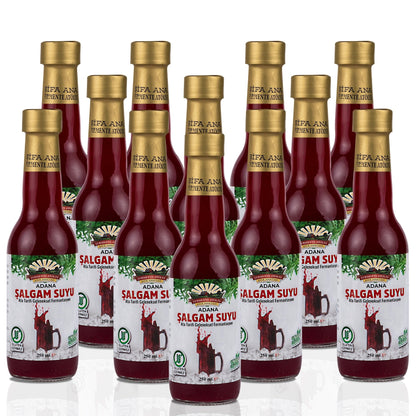 12 Adet Adana Şalgamı (250ml.) Cam Şişede (acısız)