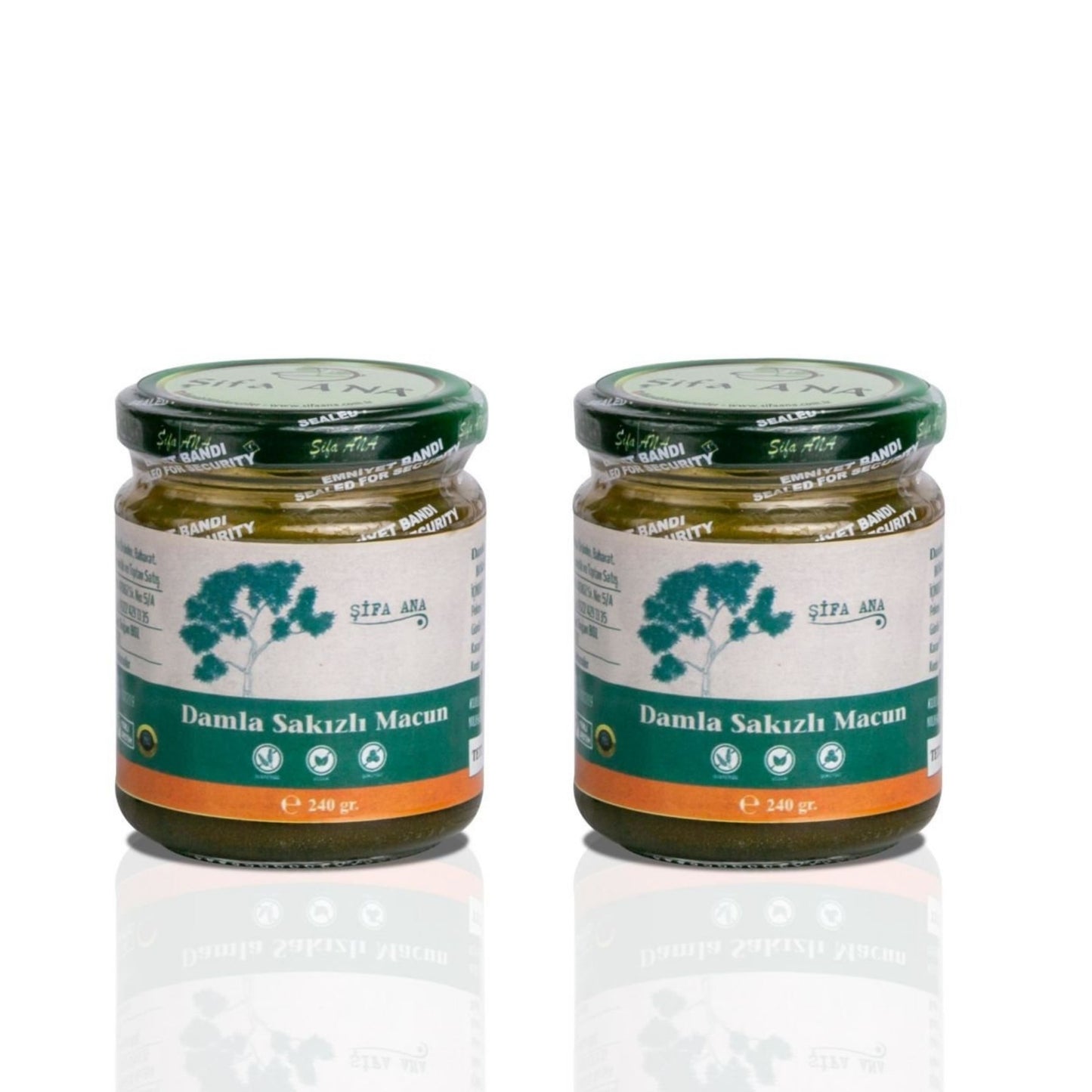 2 Adet Damla Sakızlı Bitkisel Macun (2x240gr.)