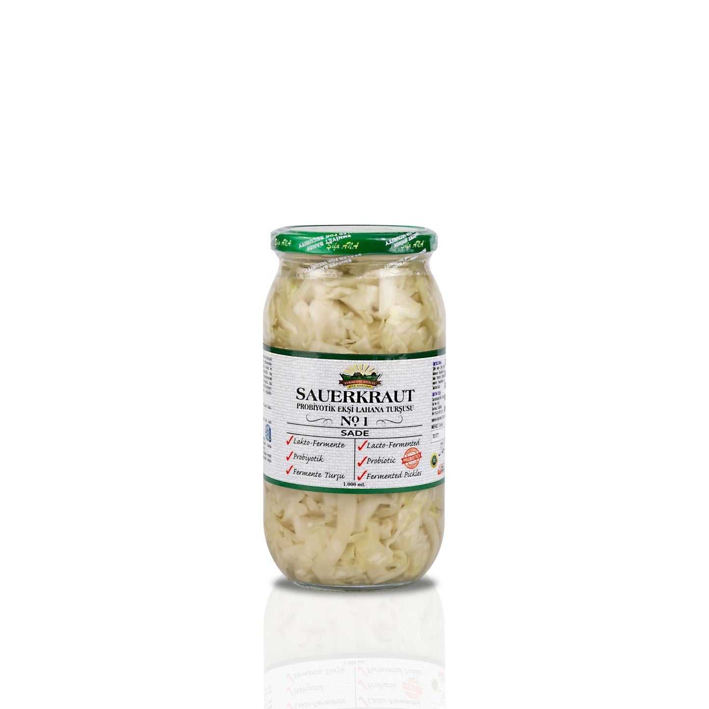 4 Adet Probiyotik Sauerkraut Turşu Çeşitleri (1000CC) No.2