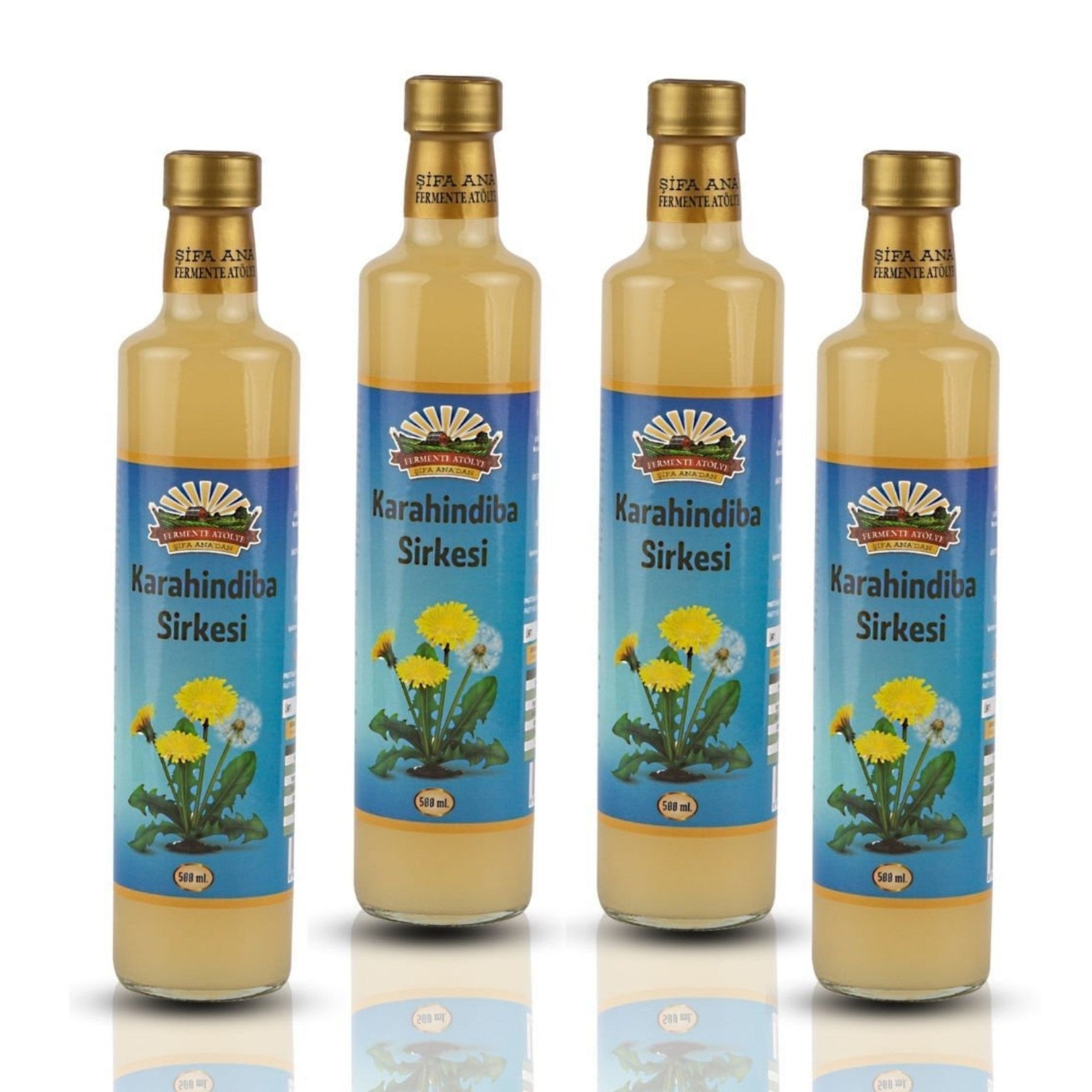 4 Adet Karahindiba Sirkesi (4x500 ml)