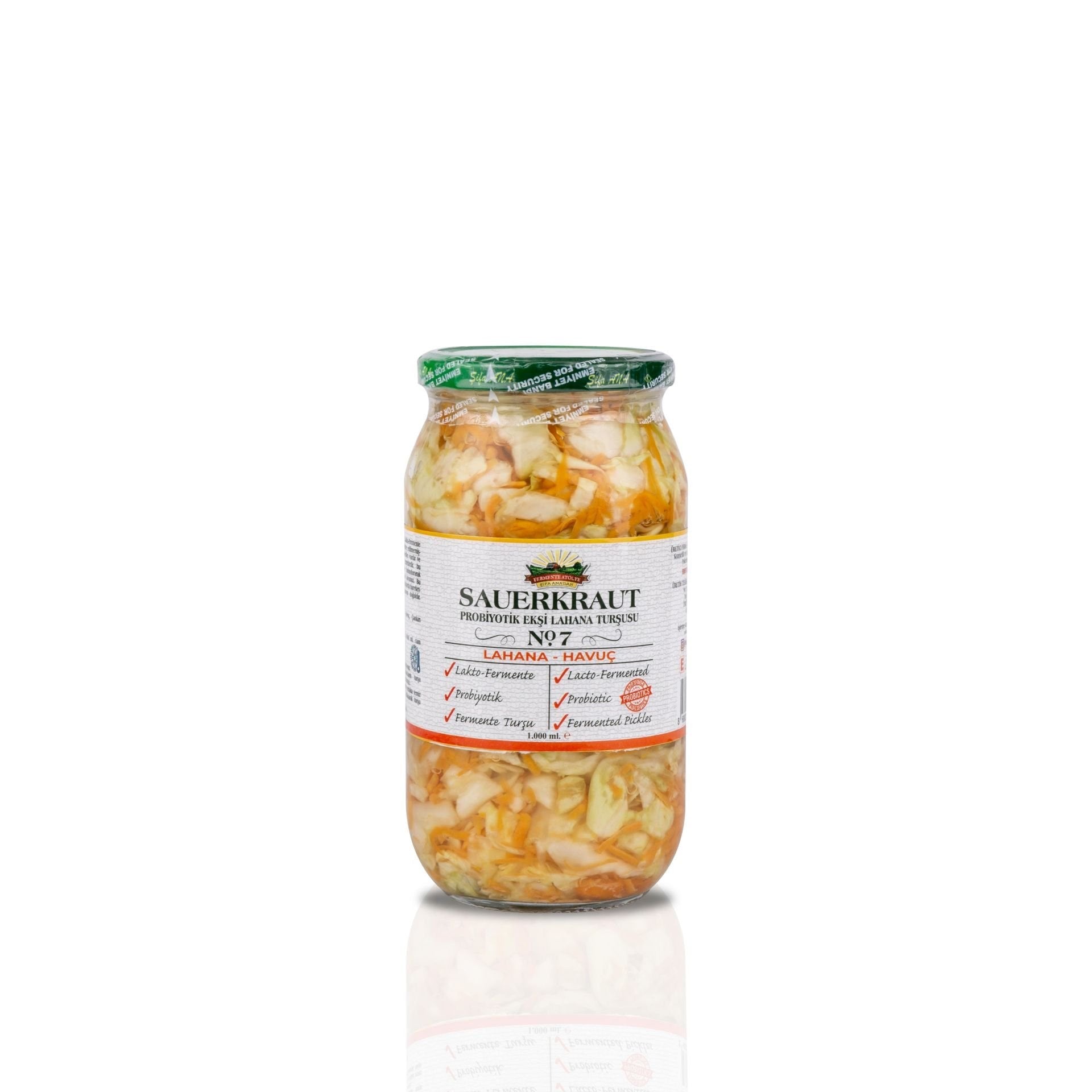 4 Adet Probiyotik Sauerkraut Turşu Çeşitleri (1000CC) No.2